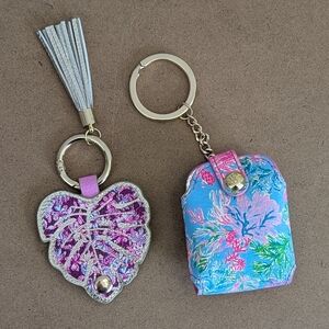 Lilly Pulitzer | Air Tag Key Chain & Ear Bud Case Bag Charms